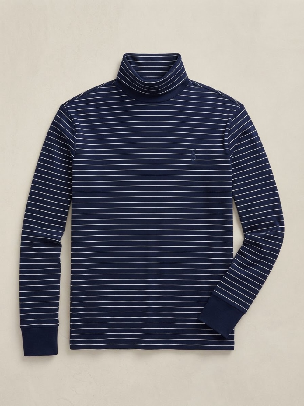 Vintage Ralph Lauren Polo Sport Navy Striped Turtleneck